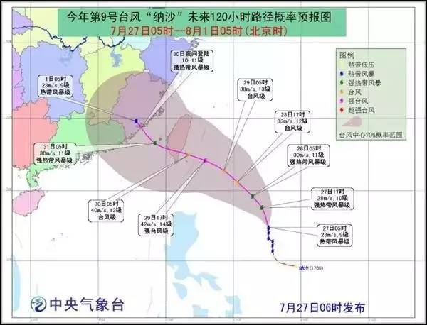 纳沙台风最新路径